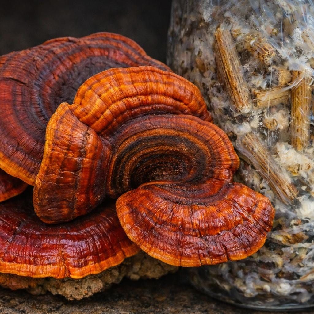 Red Reishi Mushroom Plug Spawn 200 Plugs | Grow Your Own Mushrooms | Hardwood Log Inoculation