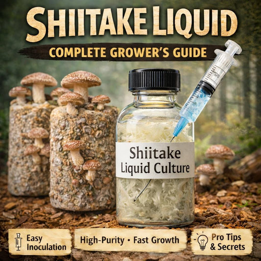 Shiitake Mushroom Growing Guide | Liquid Culture, Indoor Cultivation (Digital Download)