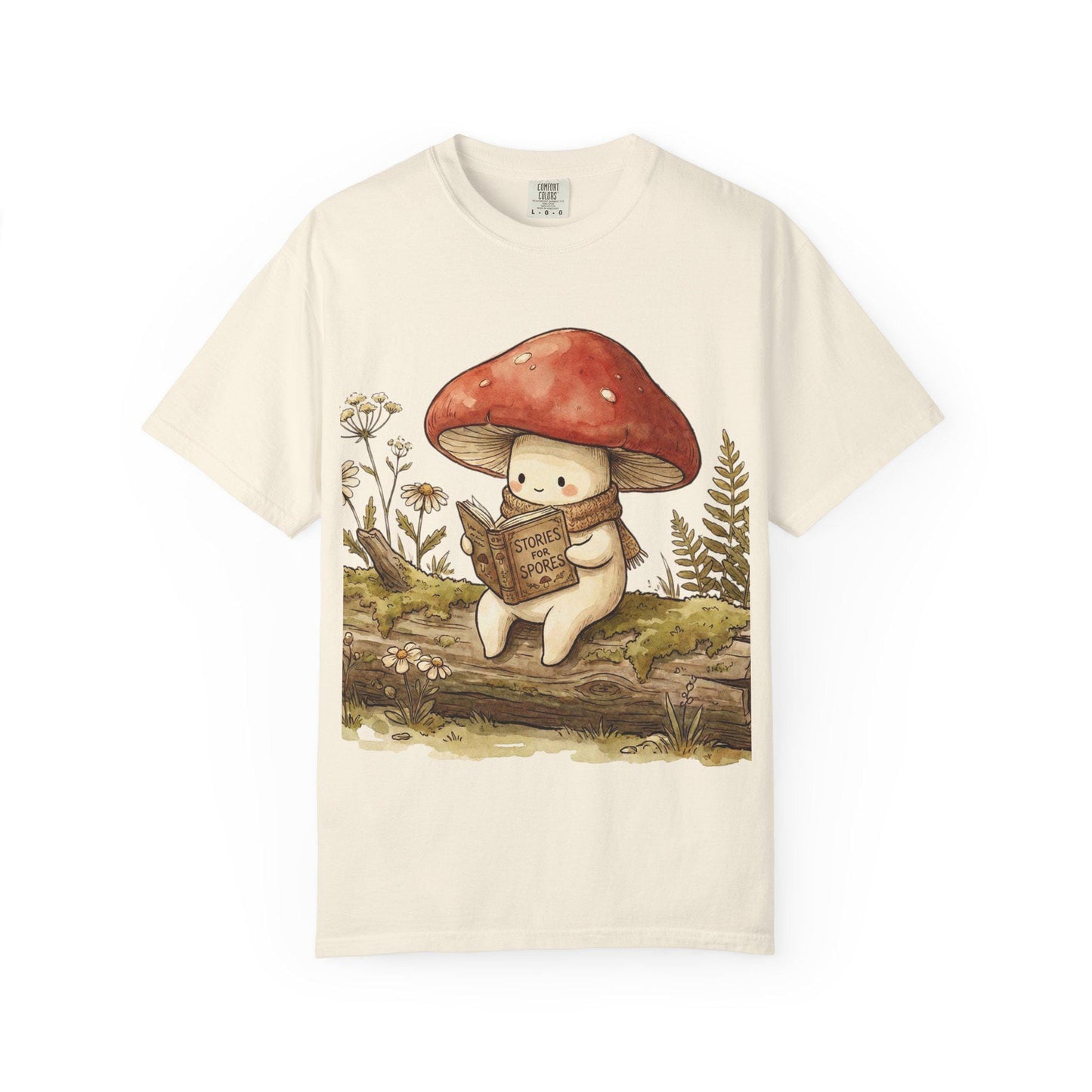 Mushroom T-Shirt Unisex | Fungi Art Red Mushroom Design Amanita Print Magic Mushrooms Gardener Gift Present Kawaii Tee