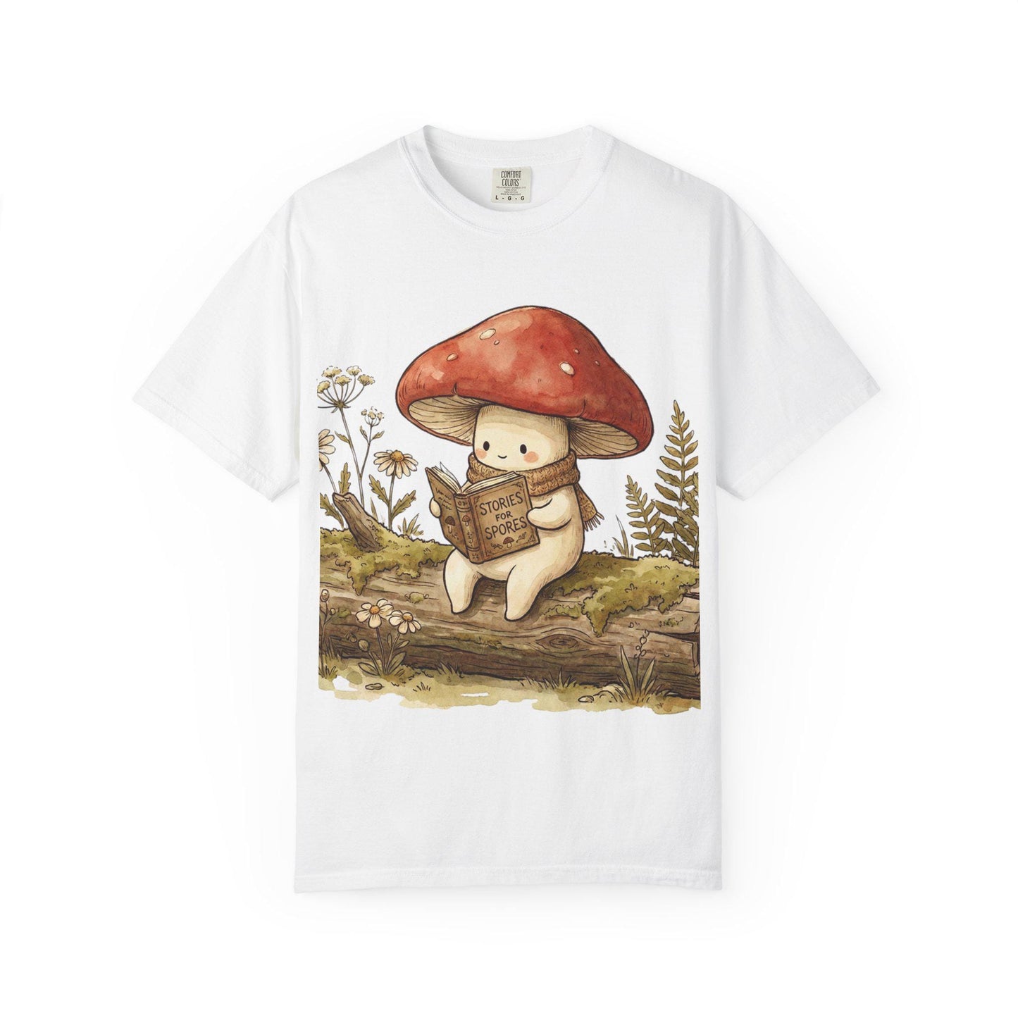 Mushroom T-Shirt Unisex | Fungi Art Red Mushroom Design Amanita Print Magic Mushrooms Gardener Gift Present Kawaii Tee