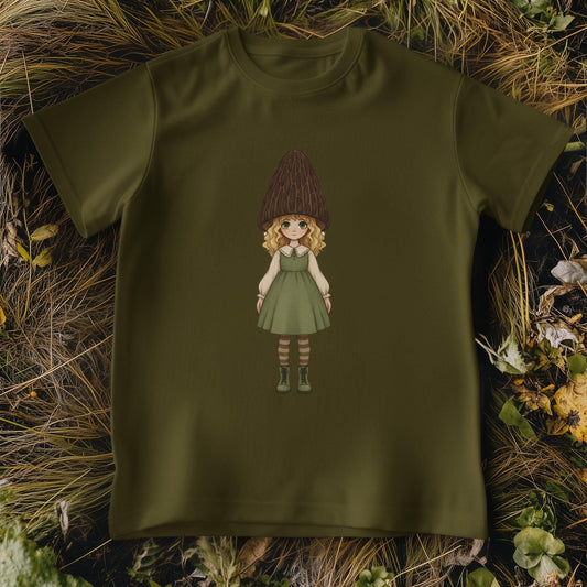 Forest T-Shirt Cottagecore Woodland Girl Tee Whimsical Nature Graphic Shirt Storybook Aesthetic Top Unisex Cotton Tee Mushroom Tshirt Fungi